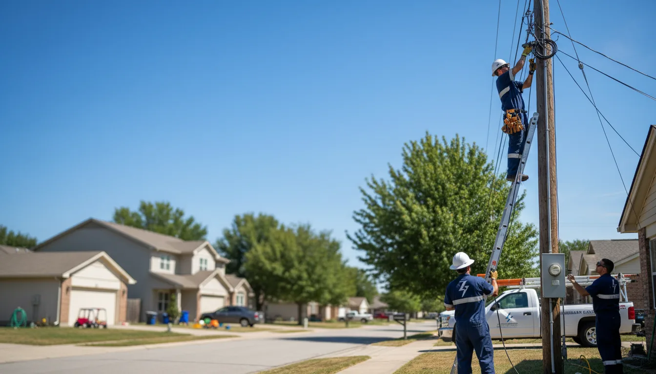 Residential electrician providing installation services in Lombard, IL
